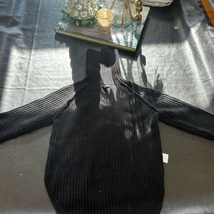 Alp N Rock Black Ribbed Knit Sweater